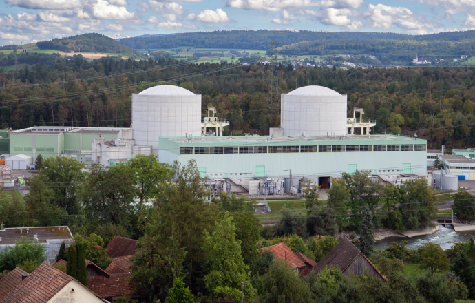 Kernkraftwerk Beznau 1 und 2 Ansicht