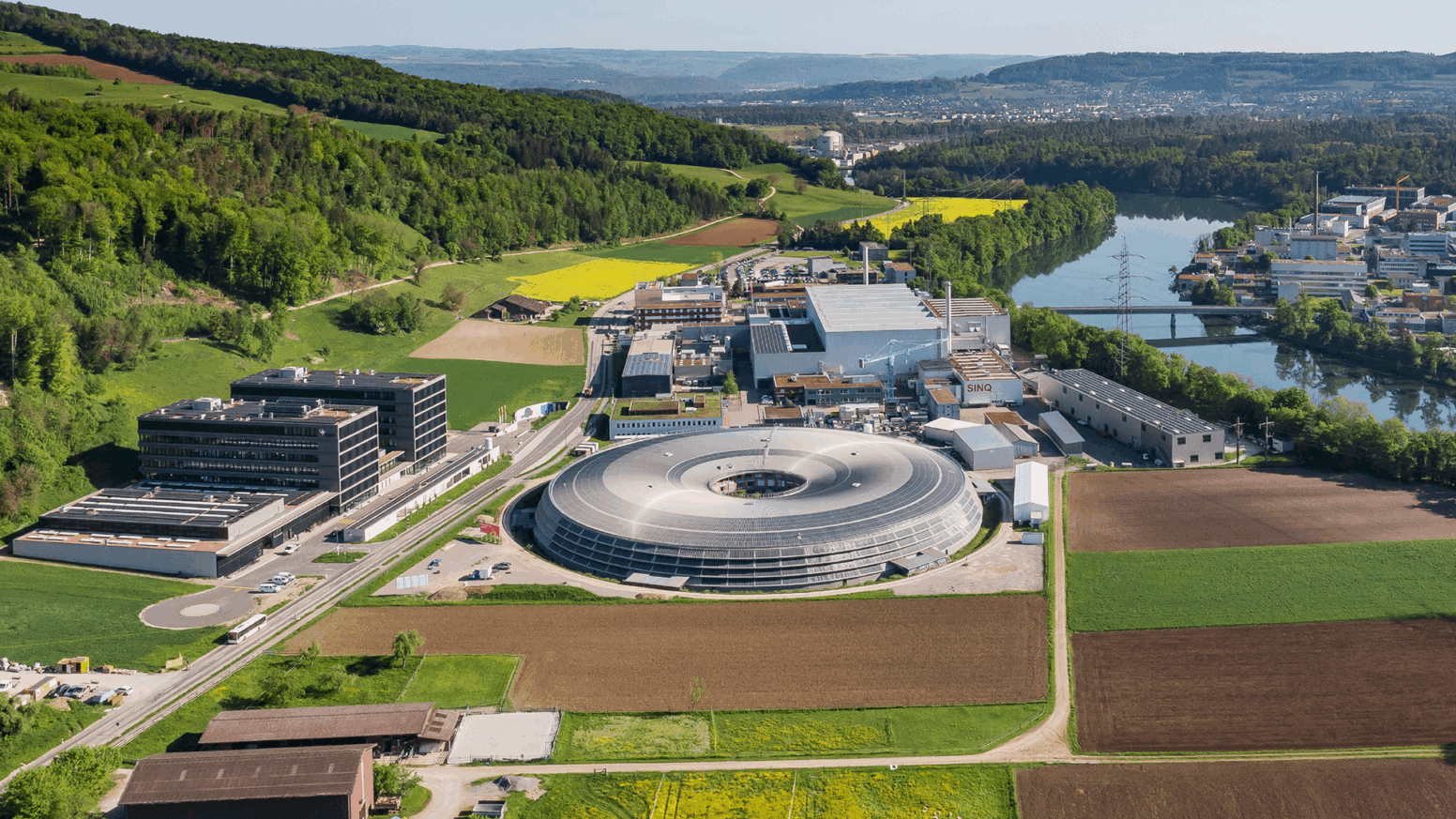 PSI Paul Scherrer Institut Luftaufnahme