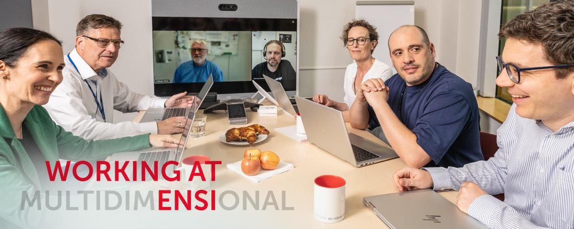 Several people in a video meeting
