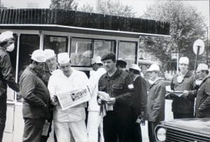 La catastrophe nucléaire de Tchernobyl en avril 1986 montrait que des règlements internationaux manquaient afin de transmettre rapidement des informations sur un sinistre (source : IAEA/USFCRFC)