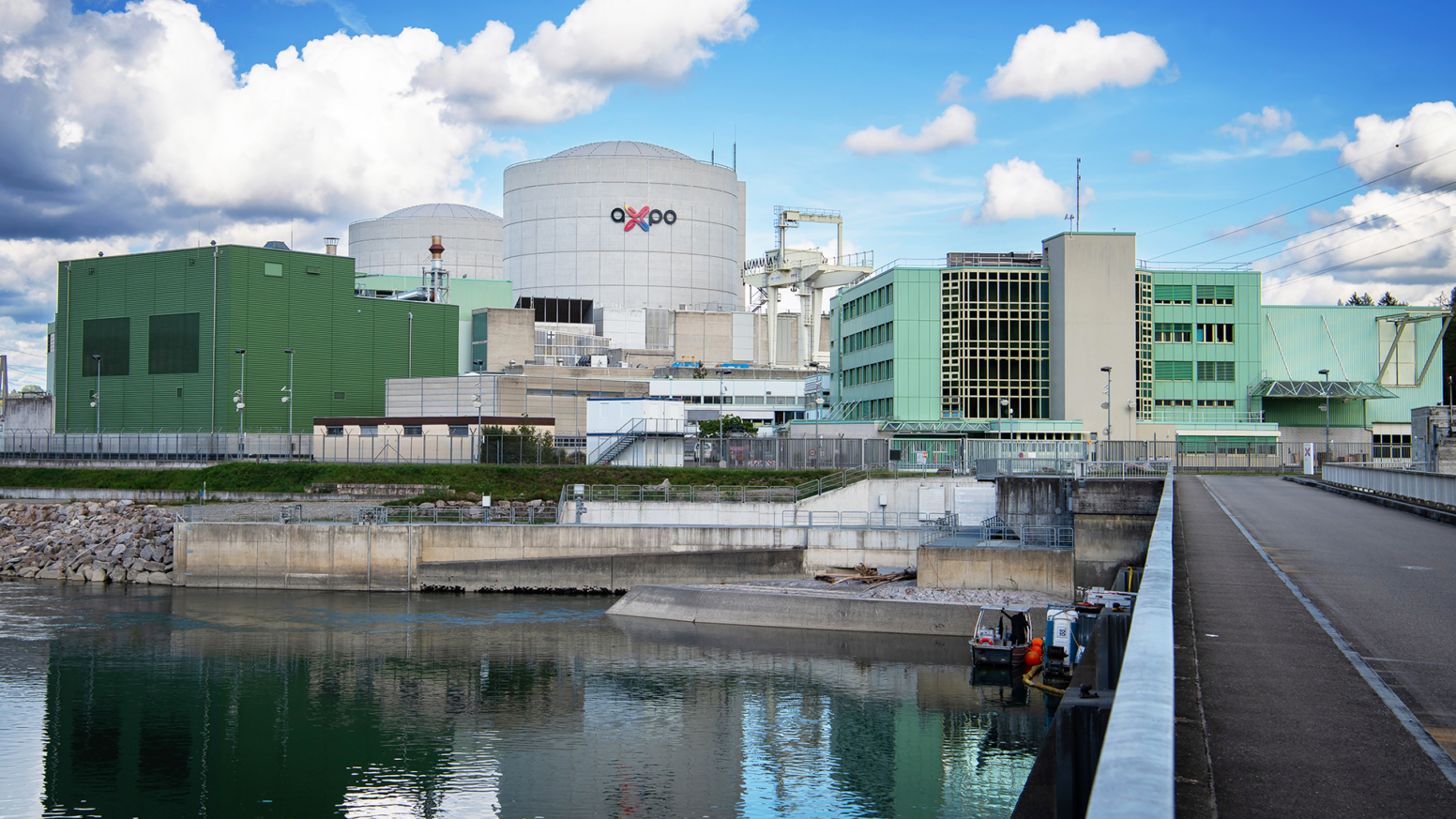 Kernkraftwerk Beznau mit Reaktor 1 und 2 Ansicht