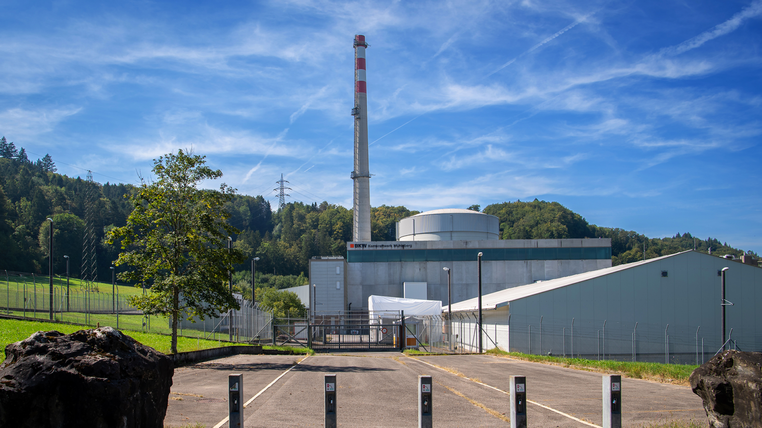Kernkraftwerk Mühleberg mit Vorplatzbereich